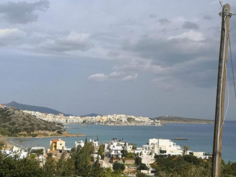 Ammoudara bei Agios Nikolaos Baugrundstück auf Kreta mit Meerblick in der Nähe von Agios Nikolaos und Sandstränden zu verkaufen Grundstück kaufen